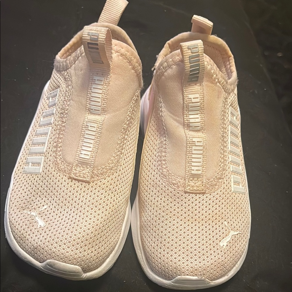 PUMA Kids Slip-On Sneakers - Pink